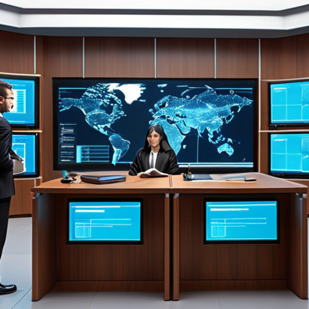 **

"A futuristic law office with AI assistants analyzing legal documents on holographic screens, lawyers collaborating on complex cases, and blockchain-secured contracts displayed in the background. Emphasis on efficiency, technology, and innovation in legal practice."

**